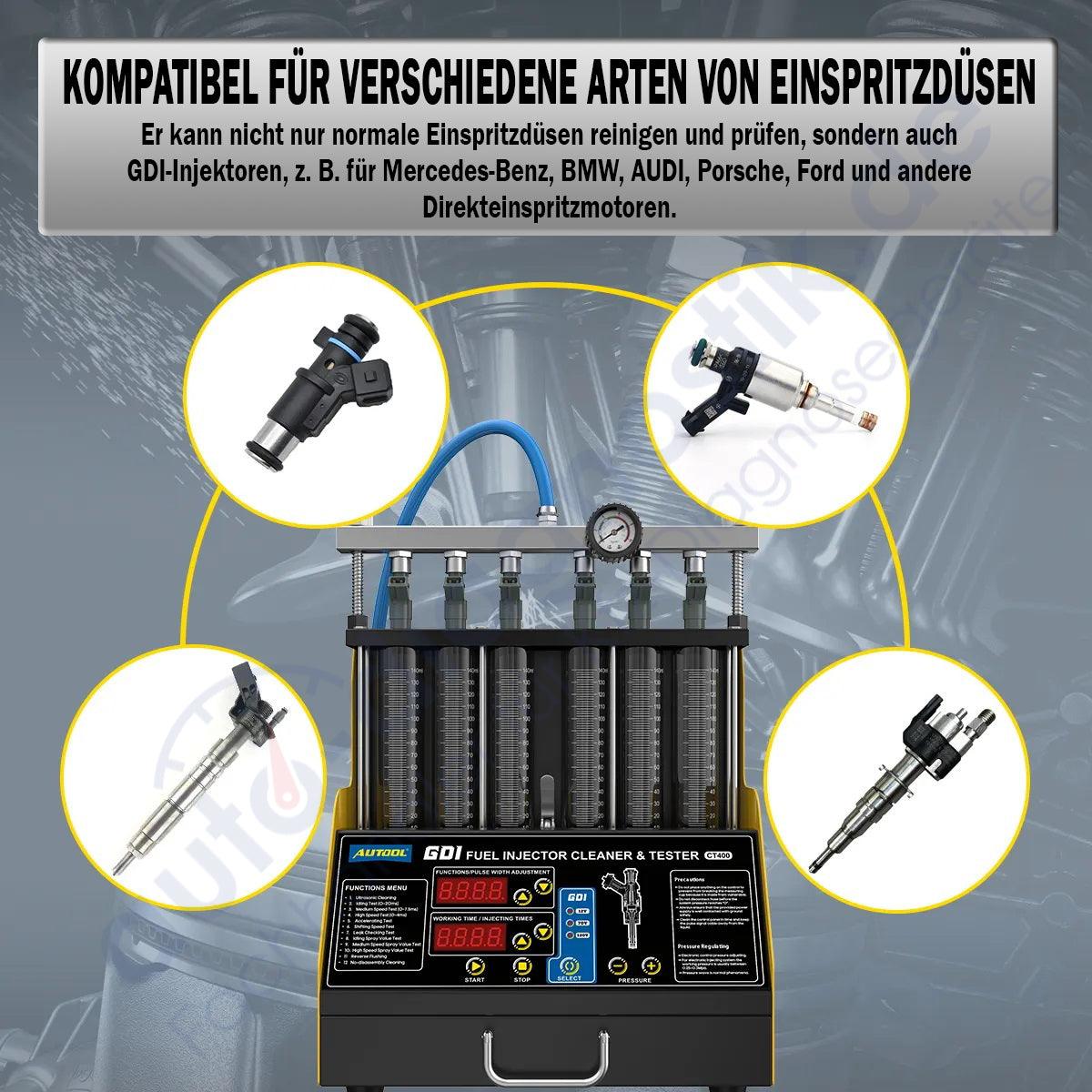 AUTOOL CT400 GDI KFZ Motor Einspritzdüsen Reiniger und Tester 110V 220V.
