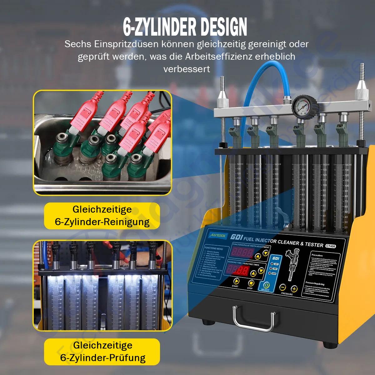 AUTOOL CT400 GDI KFZ Motor Einspritzdüsen Reiniger und Tester 110V 220V.