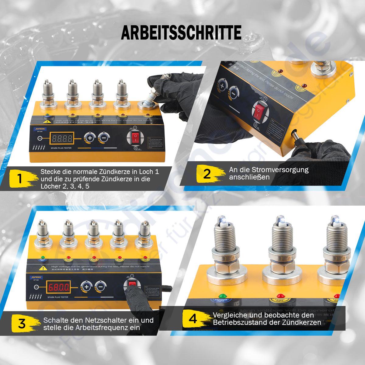 AUTOOL SPT360 KFZ-Zündkerzentester 5-Loch digitaler Hochfrequenztester.