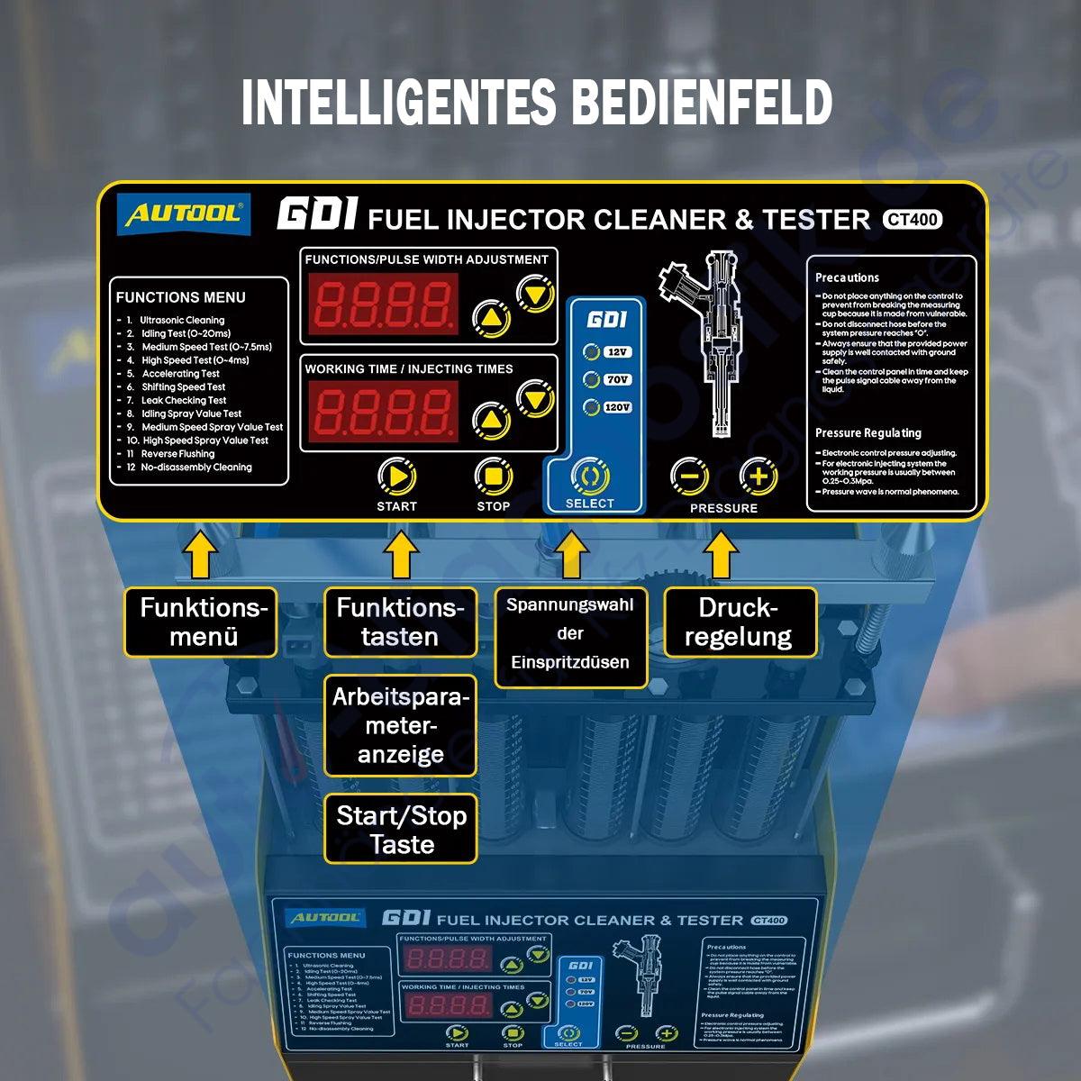 AUTOOL CT400 GDI KFZ Motor Einspritzdüsen Reiniger und Tester 110V 220V.