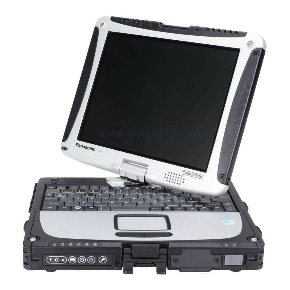 Panasonic Toughbook CF-19 mit gedrehtem Display für die Cat ET Diagnose