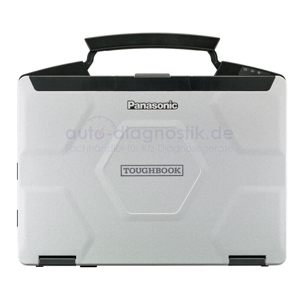 Panasonic Toughbook CF-54 zugeklappt von oben mit Tragegriff