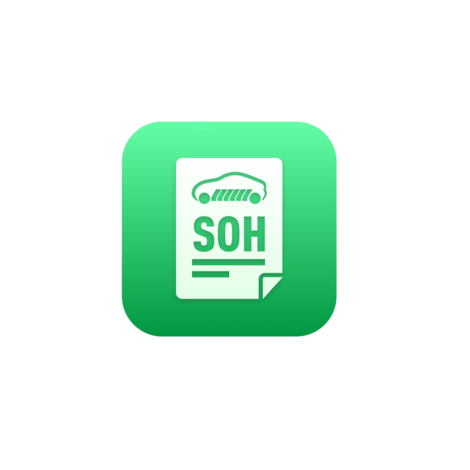 Autel SOH-Blitztest-Lizenz – Symbolgrafik SOH-Batteriebericht für E-Fahrzeuge