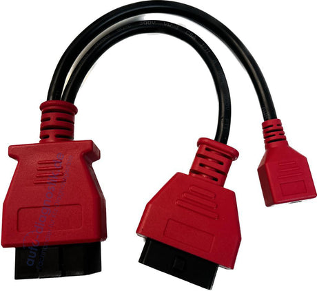 Autel Ethernet-Kabel verbunden mit einem BMW F/G Fahrwerk, einsatzbereit für die Programmierung