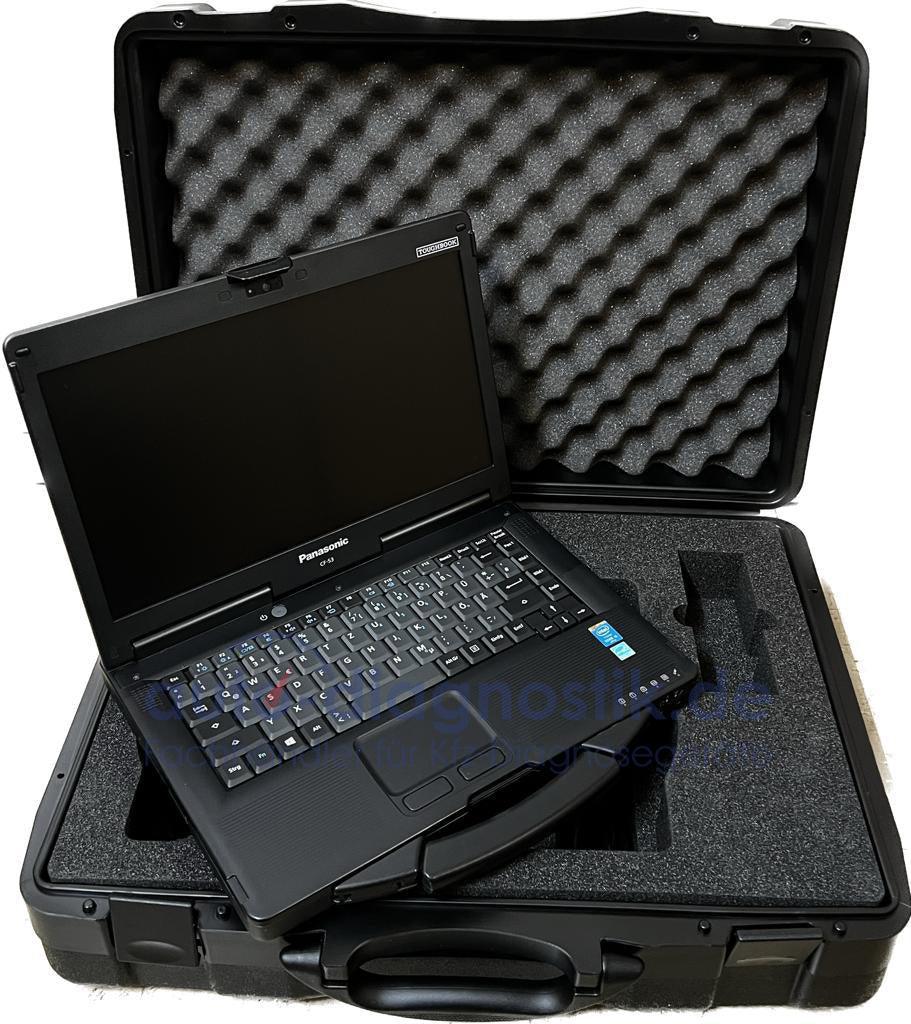 LKW Diagnosegerät Universal Panasonic CF-53 Universal Diagnose bis Baujahr 2022.