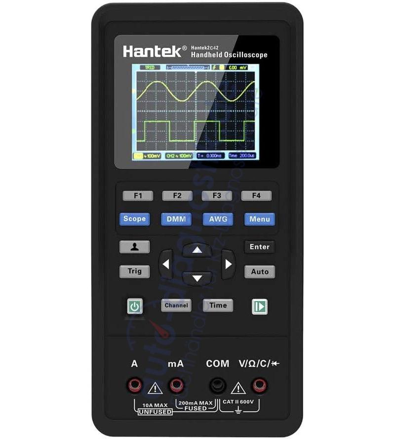 Hantek 2C42 Zweikanal-Oszilloskop + Wellenformgenerator + Multimeter.