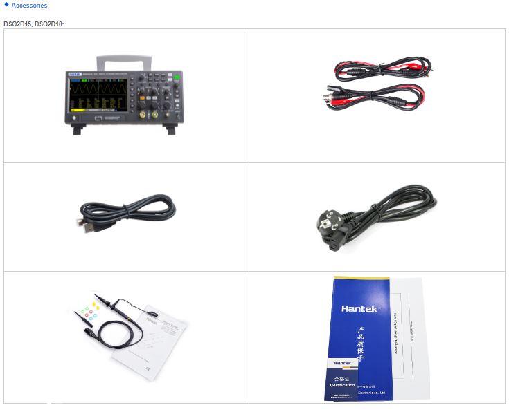 Hantek DSO2D15 Zweikanal Digital Lager Oszilloskop /AFG-Signalgenerator.