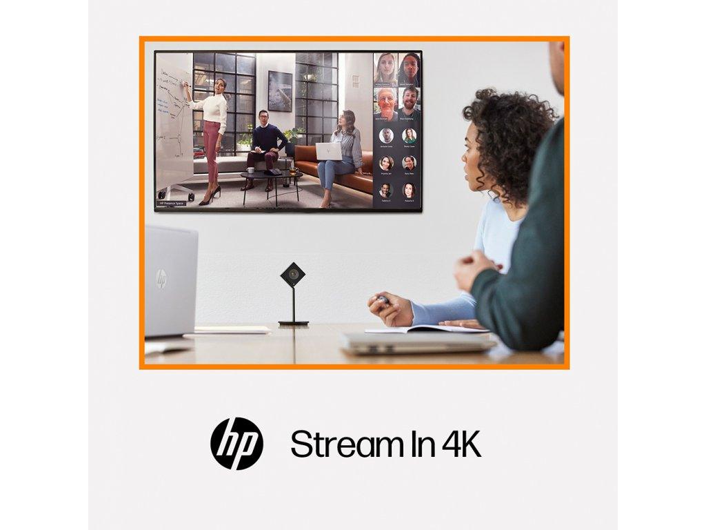HP Presence See 4K AI Camera Webcam Hochauflösende Videokonferenzkamera.
