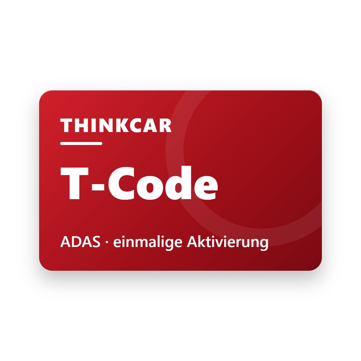 Thinkcar T-Code ADAS Lizenzkarte für die einmalige ADAS-Software-Aktivierung