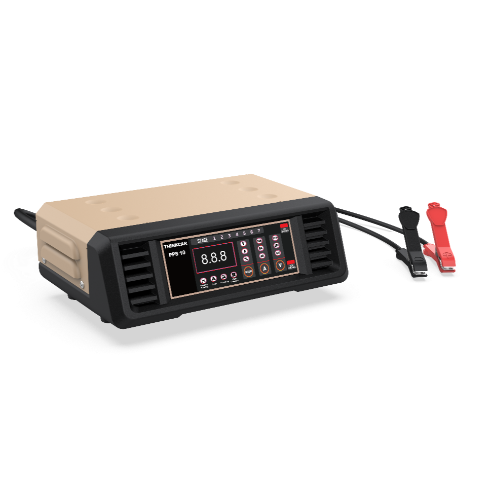 Thinkcar PPS 10 Batterieladegerät mit Digitalanzeige und Polklemmen