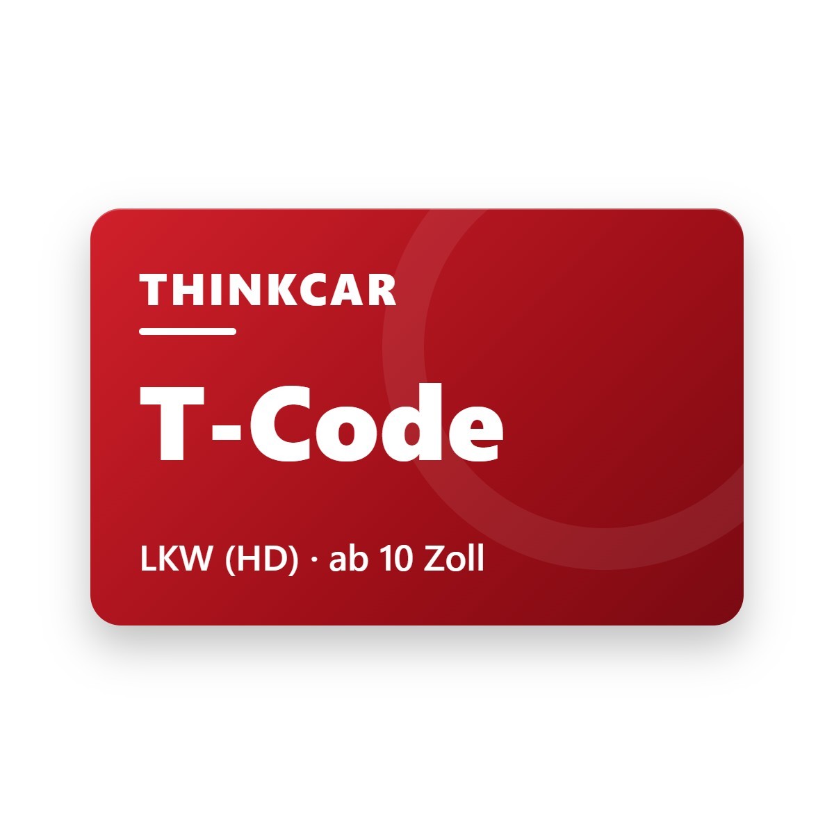 Thinkcar T-Code Lizenzkarte für das Software-Jahresabo LKW (HD) ab 10 Zoll