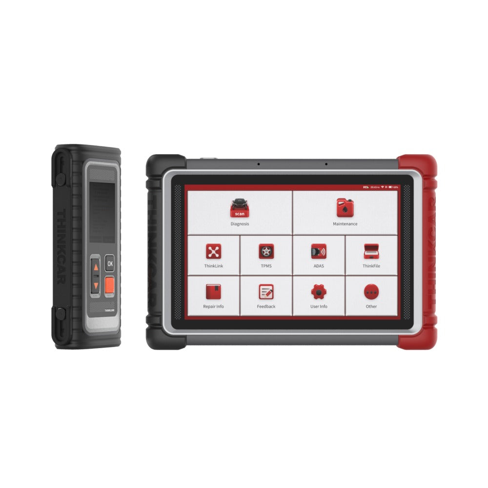 THINKCAR Thinktool 195 Tablet mit seitlich stehendem THINKLINK-Interface