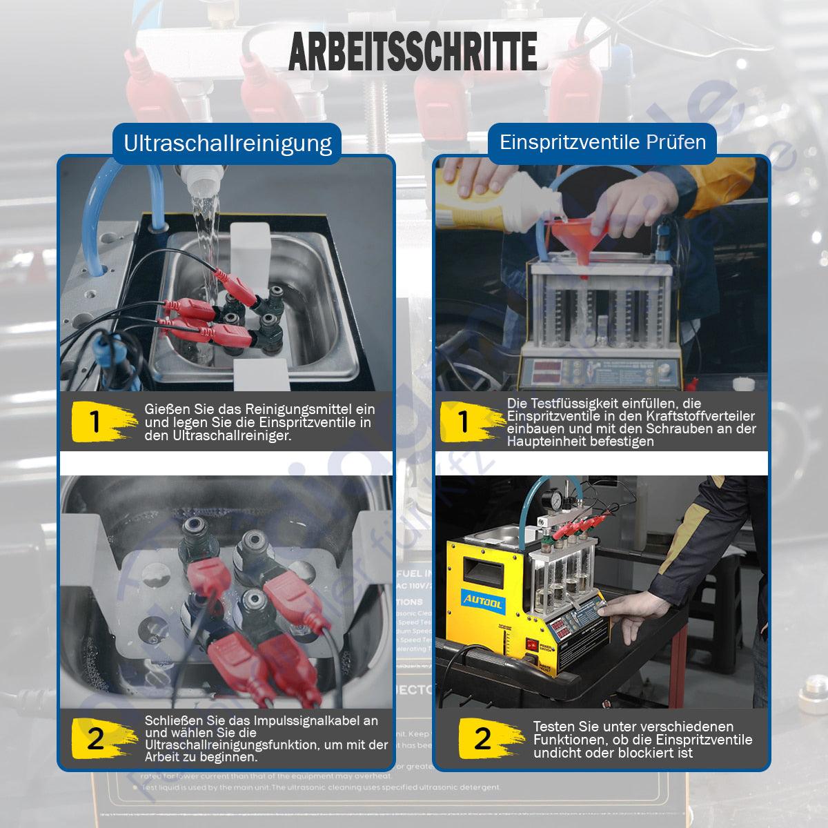 Autool CT160 Original KFZ Diesel Einspritzdüsen Tester & beheizter Reiniger.