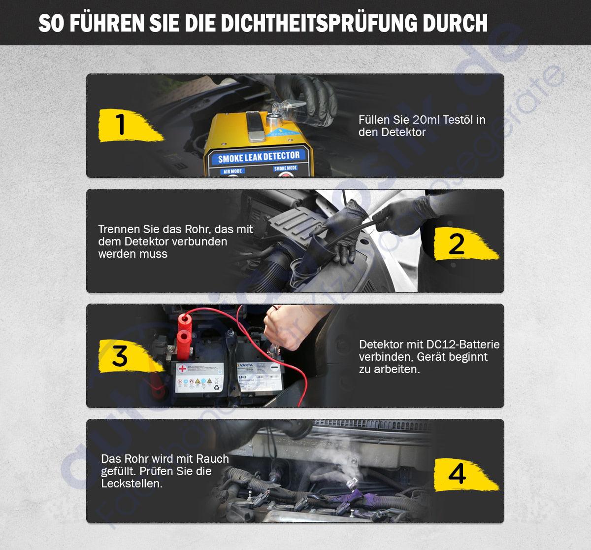 AUTOOL KFZ Rauchmaschine Lecksuchgerät Auto EVAP Nebelmaschine Vakuum Diagnose.