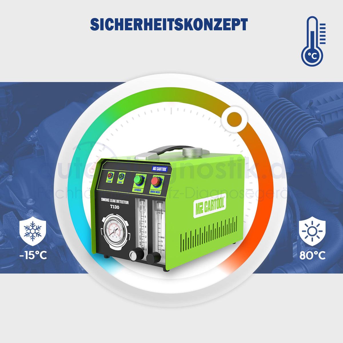 MR CARTOOL T130 Auto Rauch Leck Detektor.