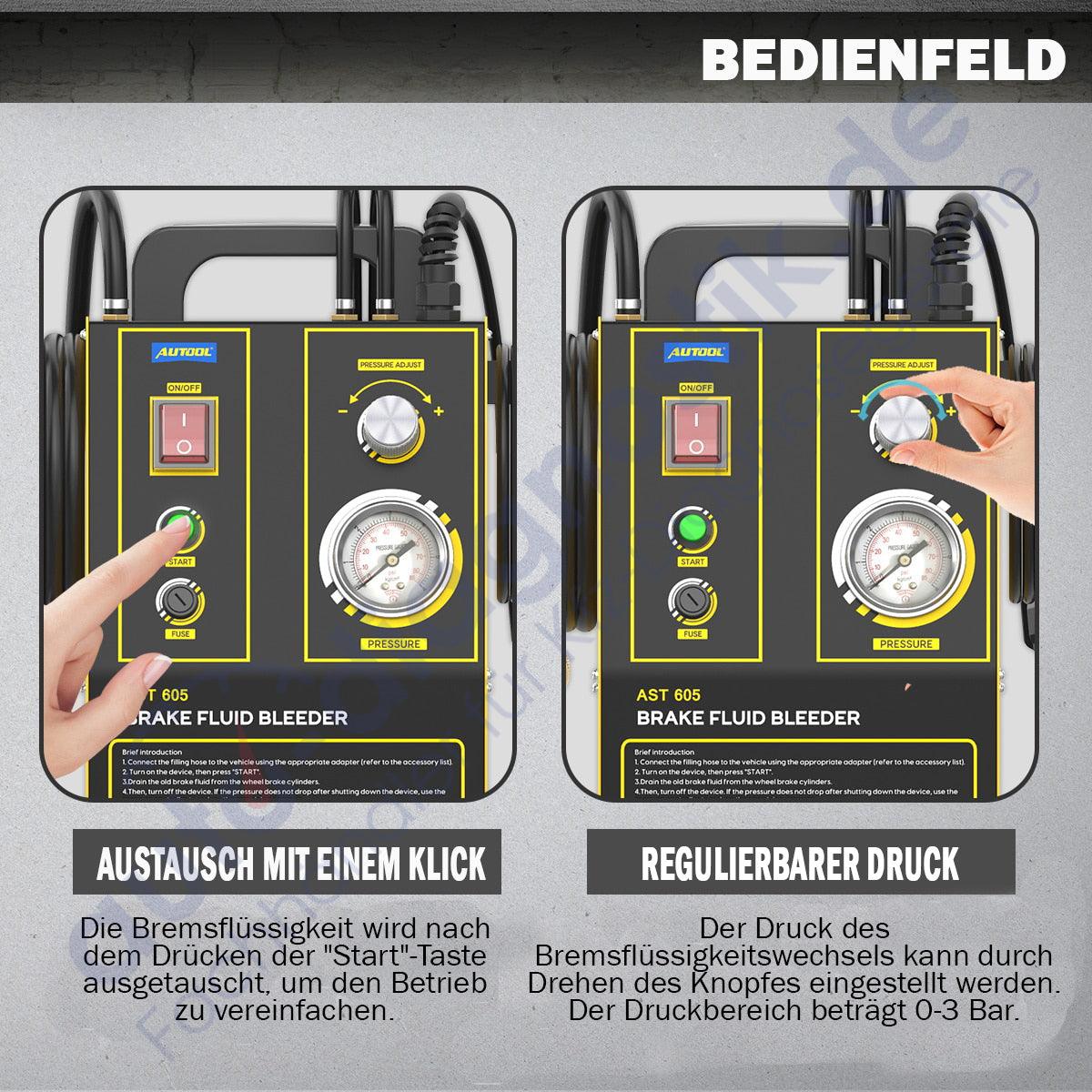 Elektrisch Bremsenentlüftungsgerät Bremsenentlüfter Kfz Bremse Entlüftungsgerät.