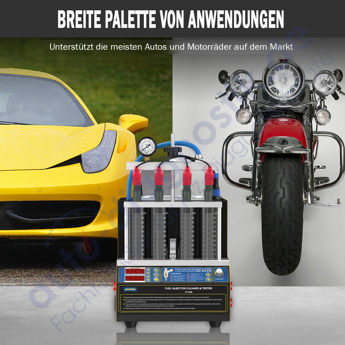 Autool CT160 Original KFZ Diesel Einspritzdüsen Tester & beheizter Reiniger.