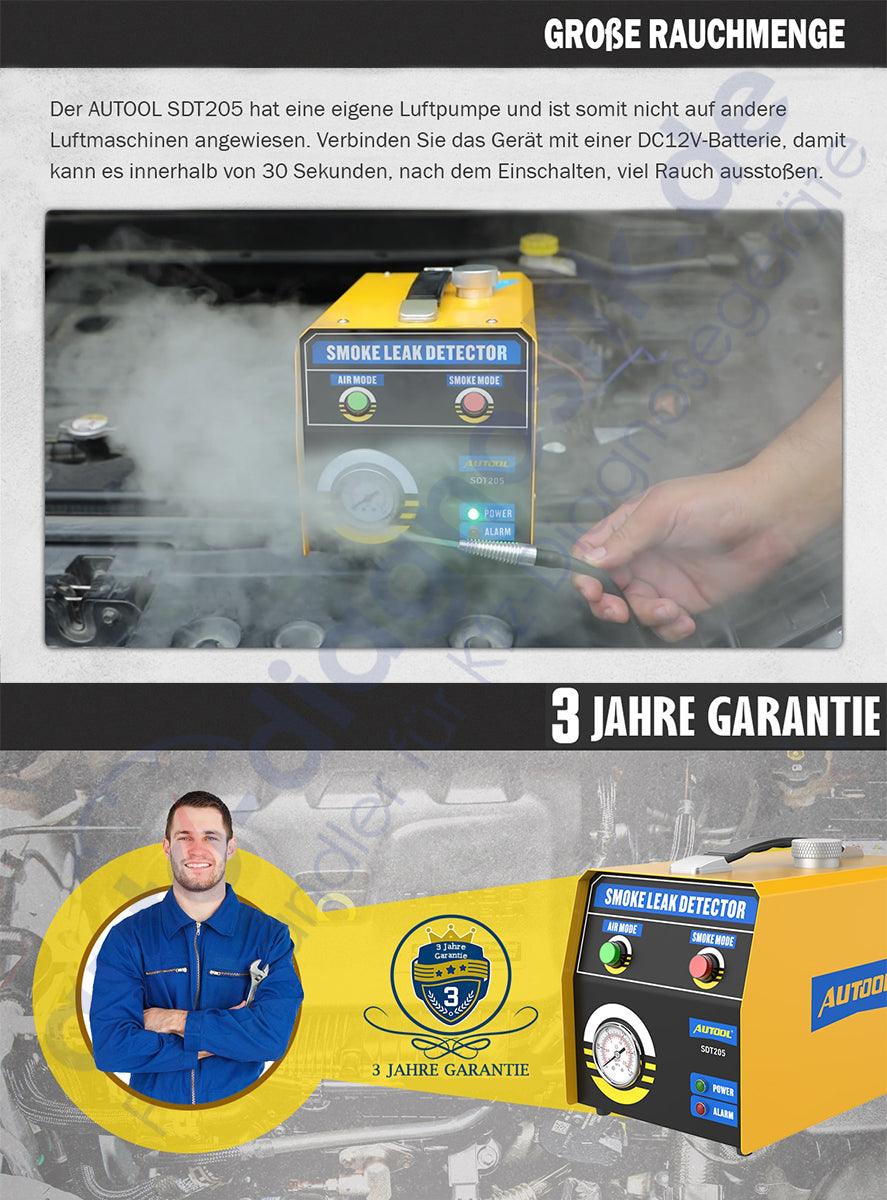 AUTOOL KFZ Rauchmaschine Lecksuchgerät Auto EVAP Nebelmaschine Vakuum Diagnose.