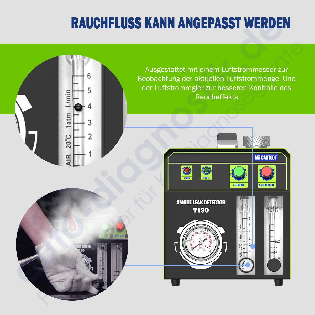 MR CARTOOL T130 Auto Rauch Leck Detektor.