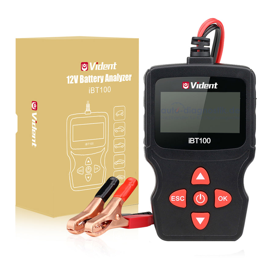 Vident iBT100 12V Kfz-Batterie Tester Autobatterie-Tester Analysator