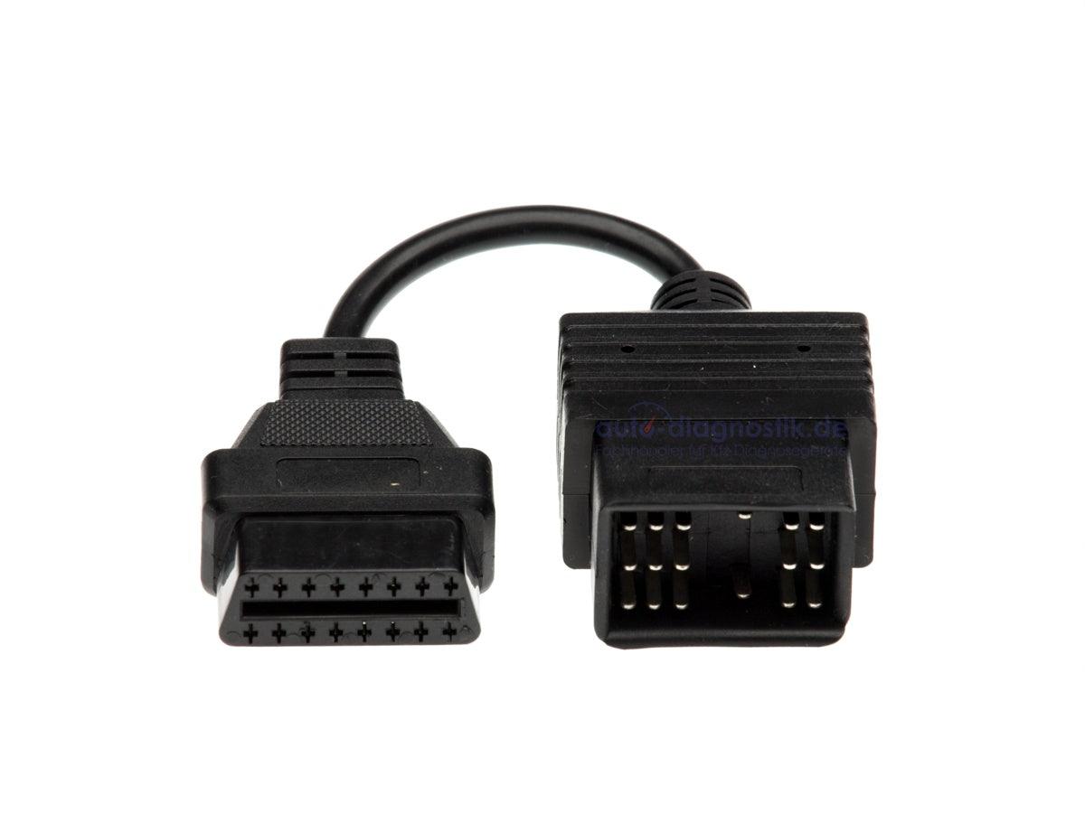 Toyota 17Pin OBD1 Adapterstecker auf 16Pin OBD2 Diagnosestecker.