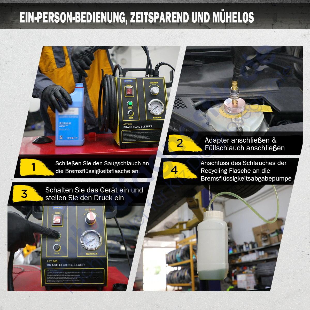 Elektrisch Bremsenentlüftungsgerät Bremsenentlüfter Kfz Bremse Entlüftungsgerät.