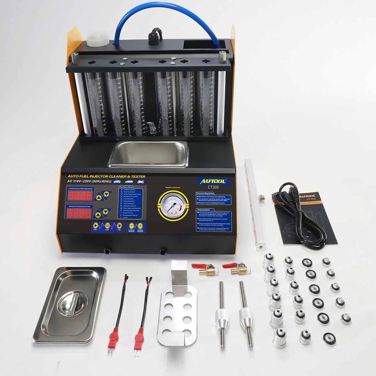 Autool CT200 Original KFZ Benzin Einspritzdüsen Tester & Ultraschall Reiniger.