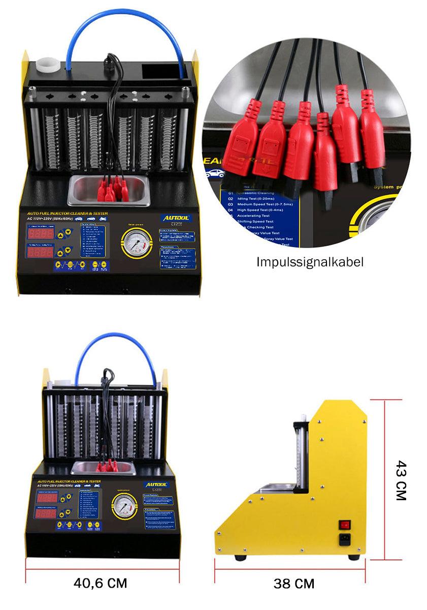 Autool CT200 Original KFZ Benzin Einspritzdüsen Tester & Ultraschall Reiniger.