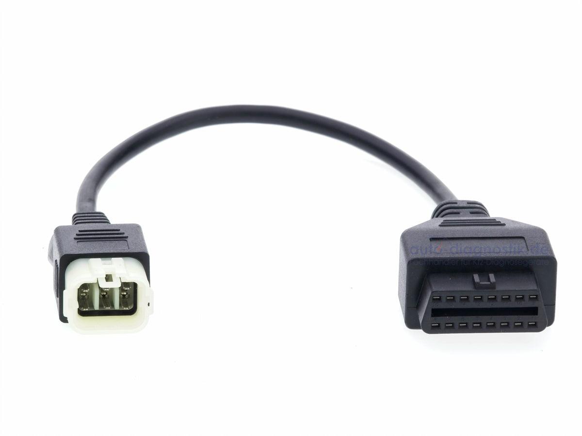 Kawasaki 6pin auf 16pin OBD2 Diagnose Stecker Kabel für Kawasaki Motorrad.