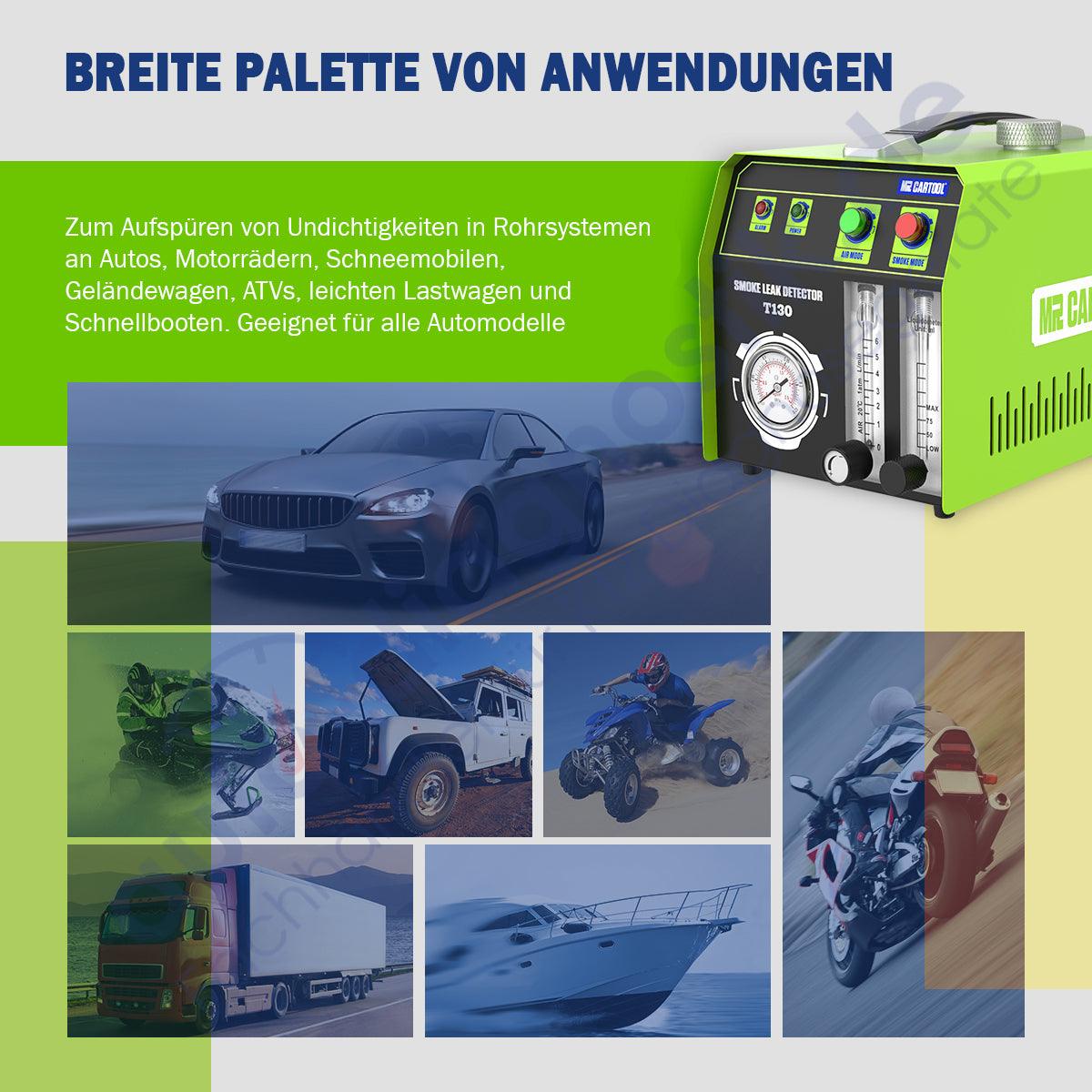 MR CARTOOL T130 Auto Rauch Leck Detektor.