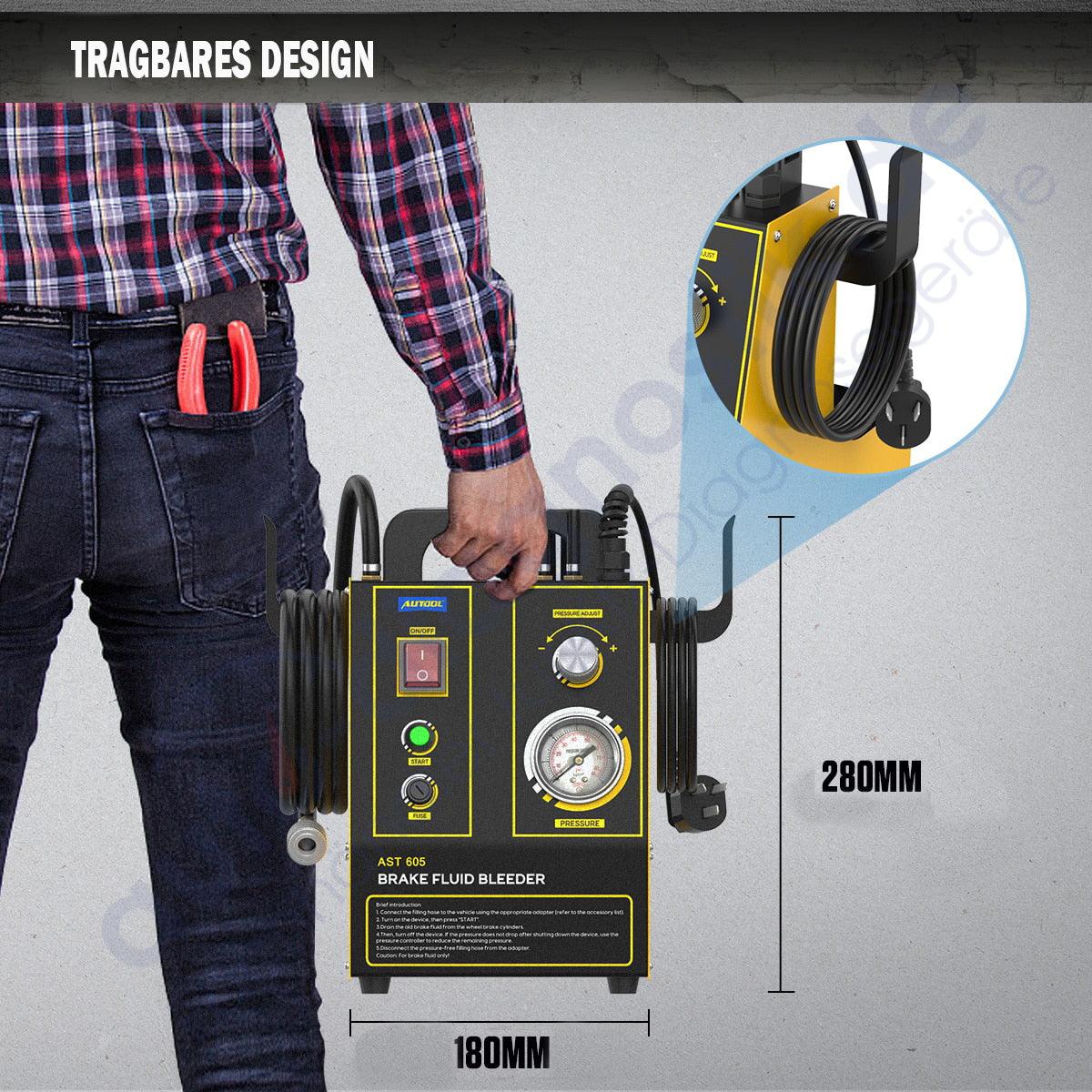 Elektrisch Bremsenentlüftungsgerät Bremsenentlüfter Kfz Bremse Entlüftungsgerät.