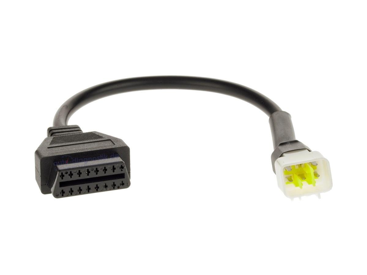 Delphi 6pin auf 16pin OBD2 Diagnose Stecker Kabel für Delphi Motorrad.