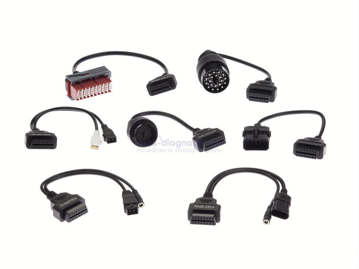Diagnose Stecker PKW Kabelset für VAG, Mercedes, BMW, Fiat, Opel, PSA.