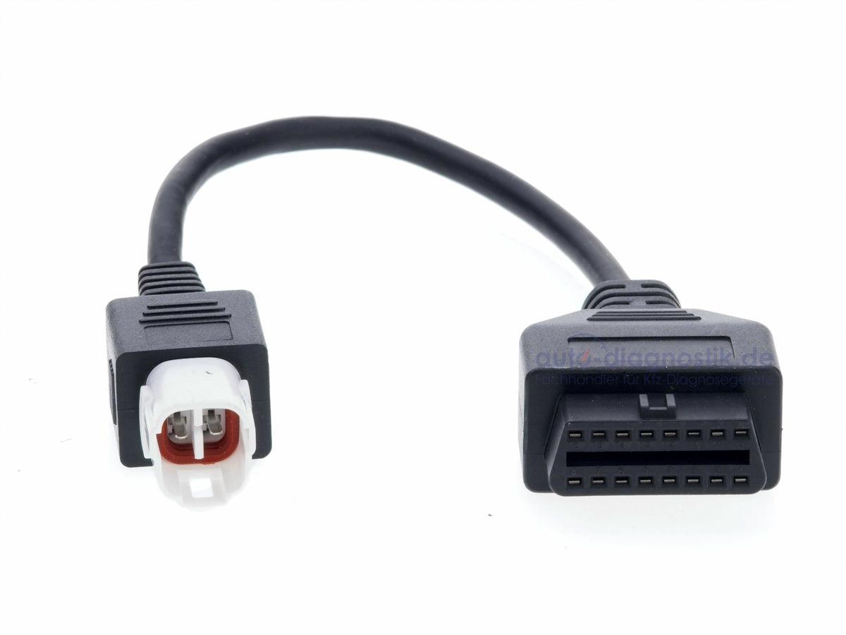 Yamaha 4pin auf 16pin OBD2 Diagnose Stecker Kabel für Yamaha Motorrad.