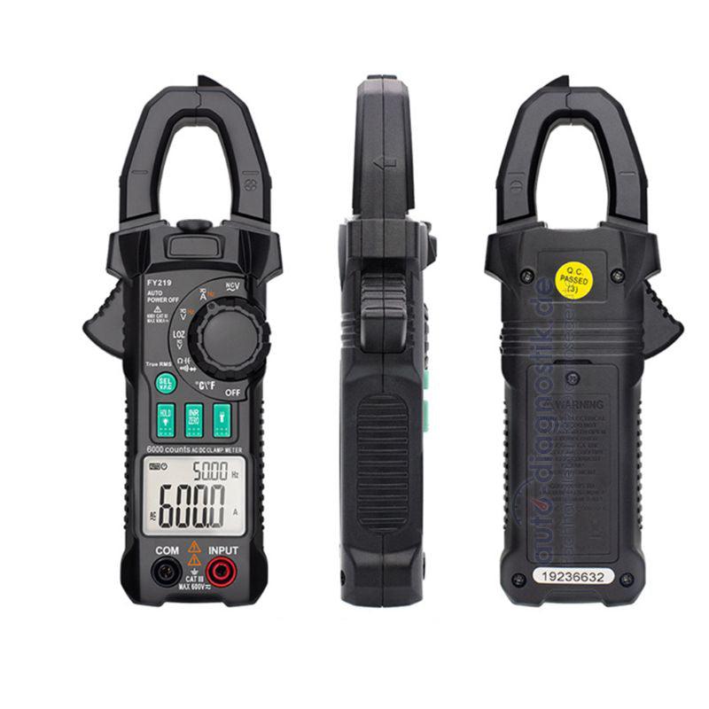 FY219 Digitale AC-DC Clamp Multimeter Stromzangenmessgerät Widerstandsmessung.