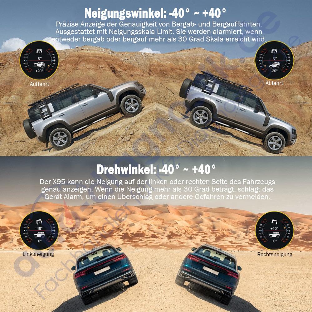 AUTOOL X95 GPS Ortungsgerät Koordinaten, Neigungs- und Gefällen Anzeiger.