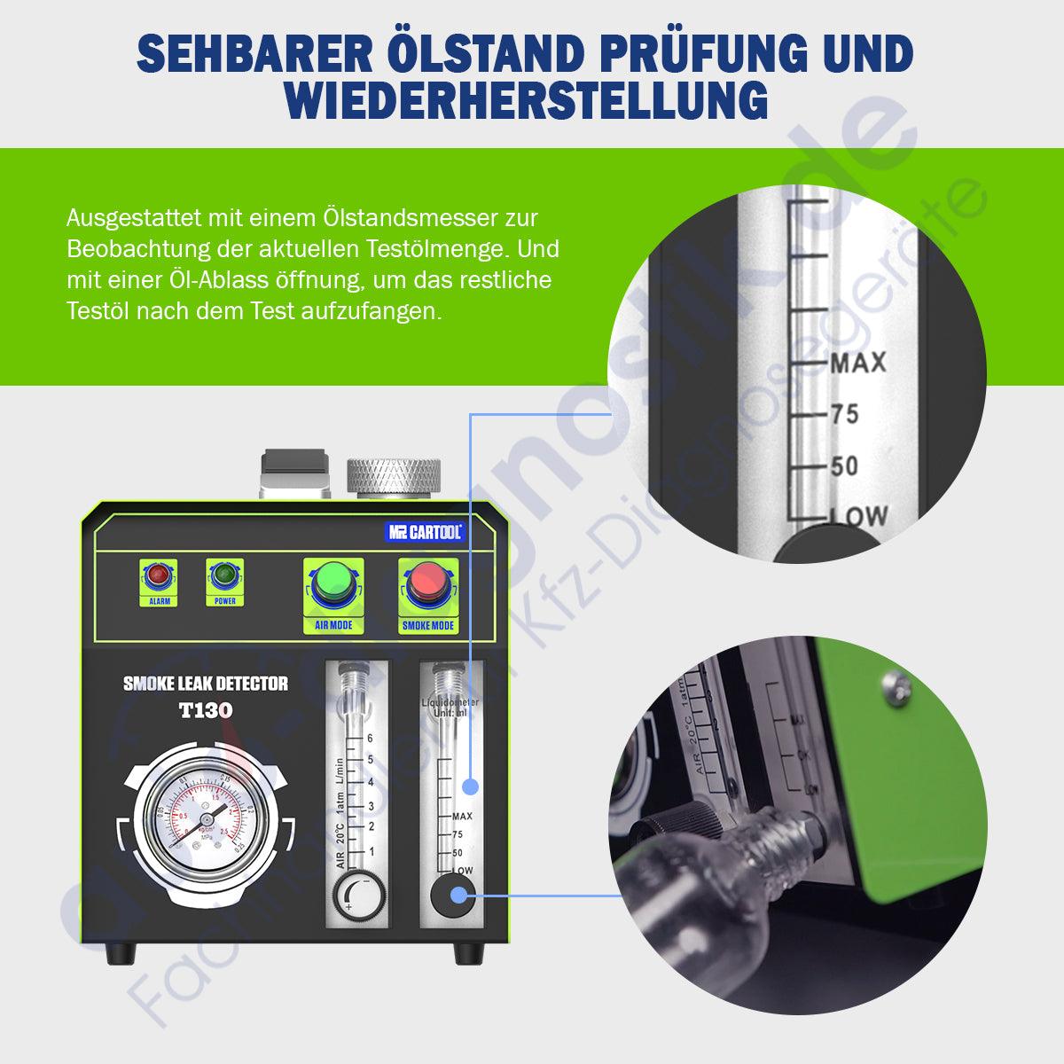 MR CARTOOL T130 Auto Rauch Leck Detektor.