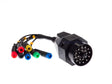 Bosch KTS BMW 20Pin OBD1 OBD2 Adapterkabel auf 7 Bananenstecker Neu.