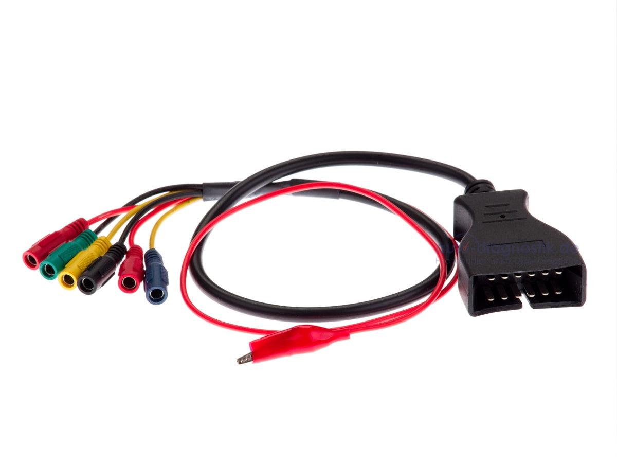 Bosch KTS GM 12Pin OBD1 OBD2 Adapterkabel auf 6 Bananenstecker NEU.