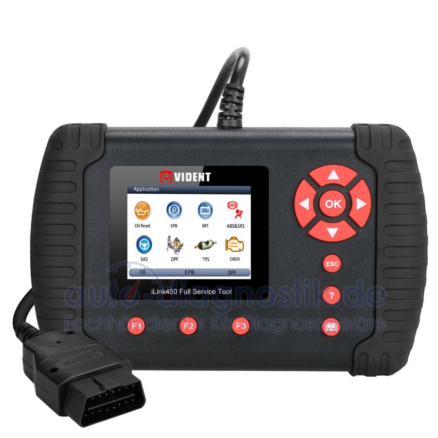 Vident iLink450 Service zurücksetzen OBDI OBDII Diagnose-Tool.