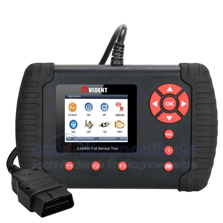 Vident iLink450 Service zurücksetzen OBDI OBDII Diagnose-Tool.