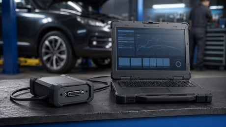 VAS6154/ODIS-Diagnosesystem mit Notebook