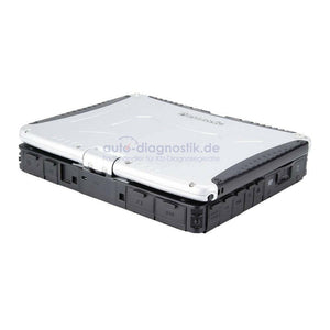 Panasonic Toughbook CF-19 geschlossen mit Anschlussklappen an der Seite
