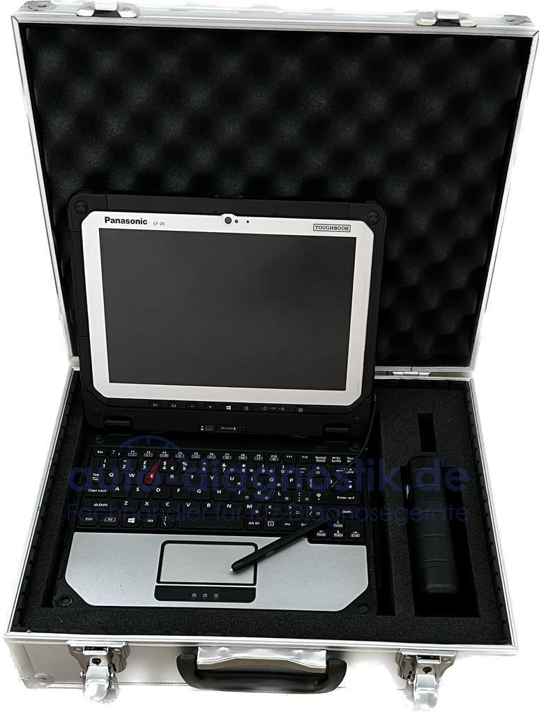 Panasonic Toughbook CF-20 im Transportkoffer mit Eingabestift