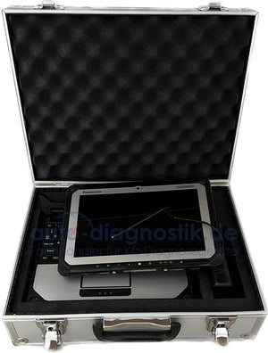 Panasonic Toughbook CF-20 als abgenommenes Tablet im Koffer