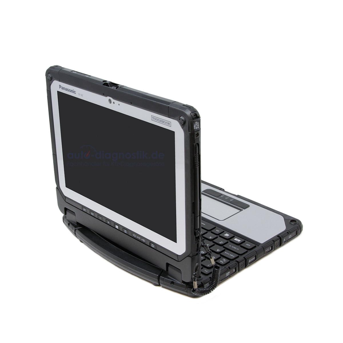 Panasonic Toughbook CF-20 seitlich aufgeklappt mit Eingabestift