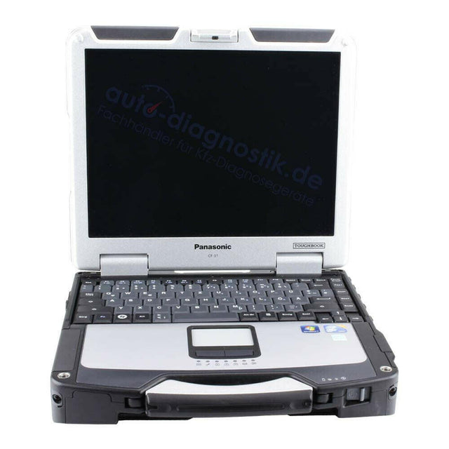Caterpillar Diagnosegerät mit Panasonic Toughbook CF-31 von vorne