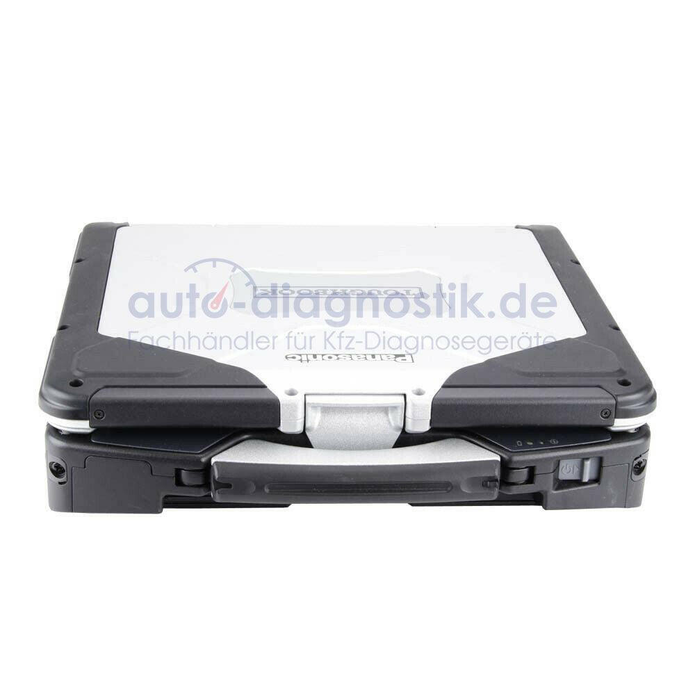 Panasonic Toughbook CF-31 geschlossen mit Tragegriff für den mobilen Einsatz