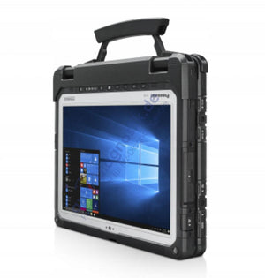 Panasonic Toughbook CF-33 Tablet mit Tragegriff in der Seitenansicht