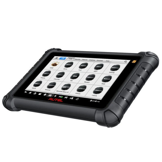 Autel MaxiDAS DS900-TS mit Fahrzeugmarken-Auswahl auf dem Display